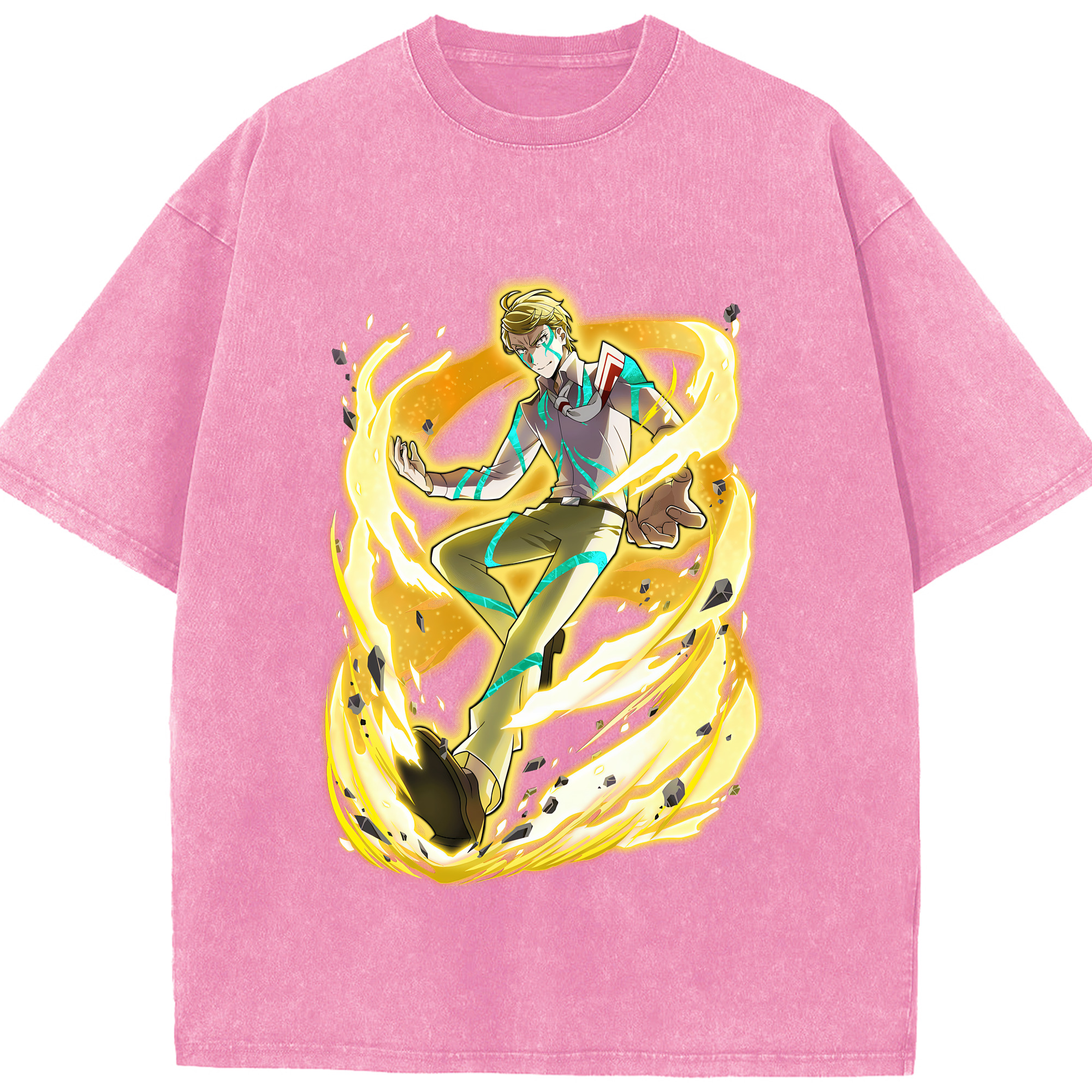 （画像用） 文豪ストレイドッグス Bungo Stray Dogs 綿100% ヴィンテージ風 半袖Tシャツ（フロントプリント）